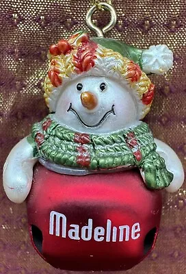 Madeline Jingle Bell Personalized Ornament 2  Combine Shipping Multiple Item • $2.99