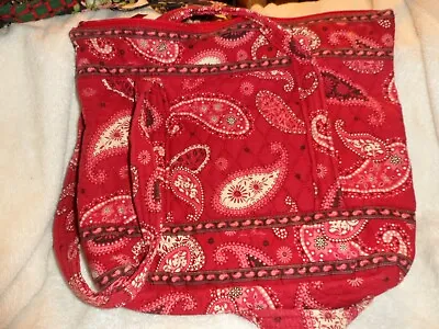 Vera Bradley Large Villager Tote In Mesa Red • $25