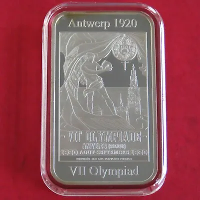 Antwerp 1920 Olympic Games Host City Silver Proof Ingot - London 2012 • £49.95
