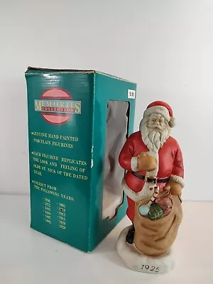 Vintage Memories Of Santa Christmas 9  Hand Painted Porcelain Figurines 1925 Box • $16.50