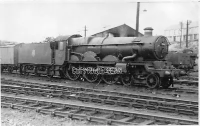 Railway Steam Photo :  5080 Ex GWR CASTLE 'DEFIANT' @ LANDORE SHED 1952. (1)  • £2.99