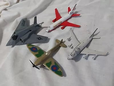 Matchbox Diecast Plane Bundle Spitfire Stealth Bomber Airlines Planes • £0.99