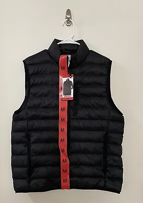 32 Degrees Heat Vest - Men’s Medium Black With Pocket Full Zip - NEW • $19.99