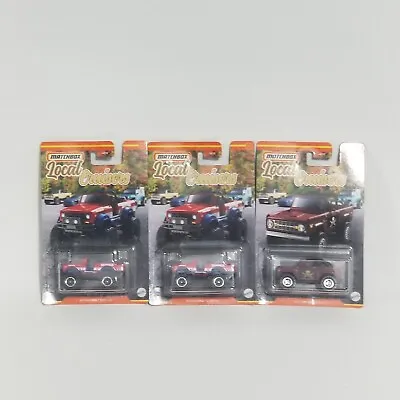 LOT Of 3- 2022 MATCHBOX Local Cruisers International Scout & '72 Ford Bronco 4x4 • $15.99