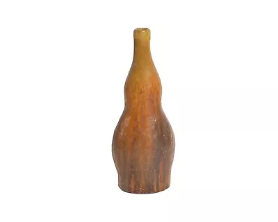 Marcello Fantoni Raymor Italian Orange And Brown Ceramic Vase • $798