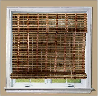 THY COLLECTIBLE Bamboo Roll Up Window Blind Sun Shade Light Filtering Roller... • $30.36