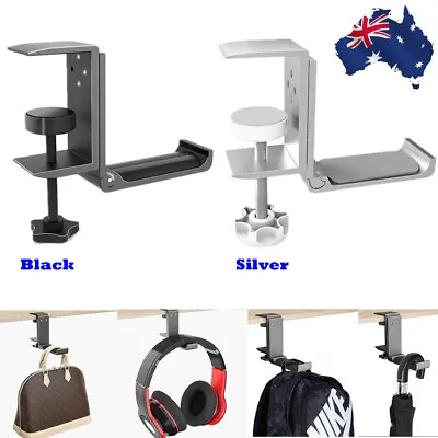$19.97 • Buy Headset Hanger Headphone Hook Holder Desk Mount Stand With Foldable Clamp