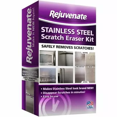 Rejuvenate Stainless Steel Scratch Eraser Kit Safely Removes Scratches 6 Pcs Kit • $42.99