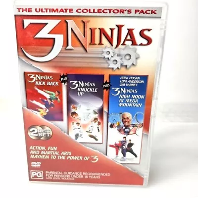 3 Ninjas Ultimate Collectors Pack (3 Movies - Kick Back Knuckle Up & High Noon) • $14.77