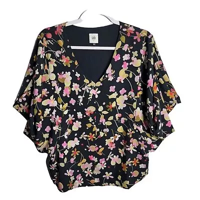 Cabi Floral Charm Blouse Size Small Dolman Sleeves Style 3695 • $14.97