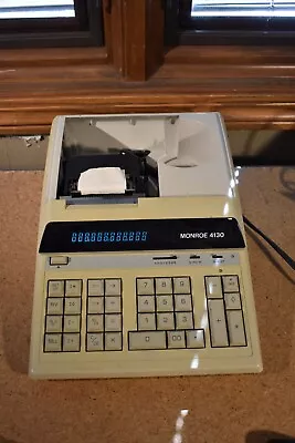 Monroe 4130 Heavy-Duty Electric Printing Calculator W Built-in Receipt Printer • $17.95