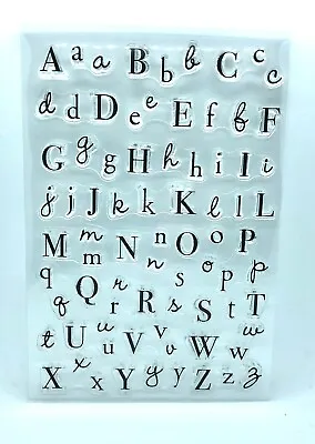 £3.85 • Buy Alphabet Stamps 3 Fonts Clear Acrylic Stamp Set