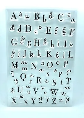 Alphabet Stamps 3 Fonts Clear Acrylic Stamp Set • £3.85