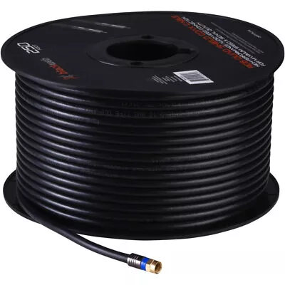 BRAND NEW -  Blackweb Rg6 Quad Shield Coaxial Cable 250 Ft Black • $22.99