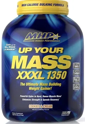 Maximum Human Performance MHP UYM XXXL 1350 Mass Building Weight Gainer Muscle • $40