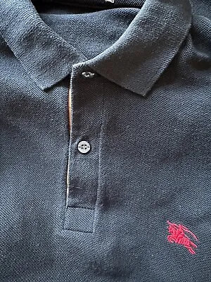 Real/Authentic Burberry Brit Men’s Classic Fit Polo  Black Size S (Runs Big) • $11.65