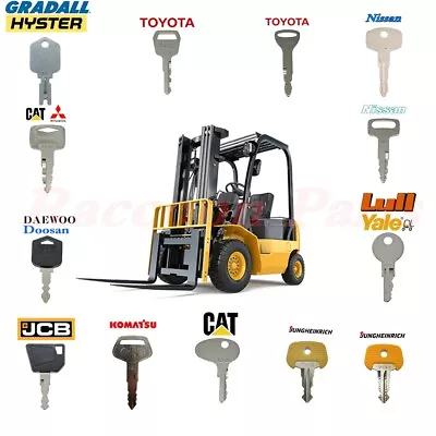 13 Forklift Ignition Key Set Toyota Nissan Daewoo Clark Cat Doosan Clark Yale • $13.25