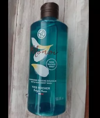Yves Rocher Monoi  Shampoo Gel Without Sulfate For Body And Hair XL Size 400ml • £11.90