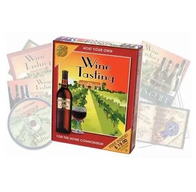 $17.99 • Buy Party Game Host Your Own Wine Tasting Kit Audio CD Music + Quiz Games And More!