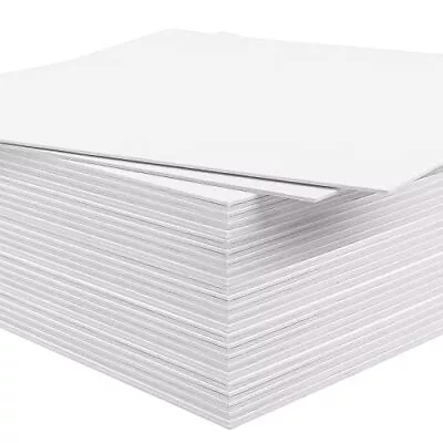 Mat Board Center 50 Pieces 11x14 White Uncut Mat Boards Backing Boards Full Shee • $56.18