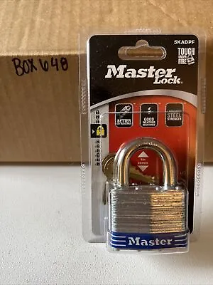 Master Lock Contractor Grade Maximum Security Steel Padlock 5KADPF- NEW • $19.99