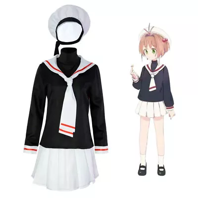 Card Captor Sakura Kinomoto Sakura Cosplay School Uniform Costume Props • $50.75