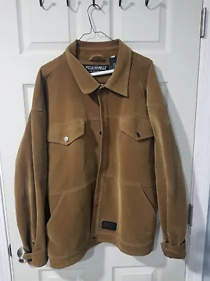 Vintage Marc Buchanan X Pelle Pelle Mocha Jacket Coat Men's Size Large L • $74.99