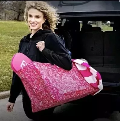 Brand New T-Mobile Tuesdays Oversize Pink & White Magenta Tote Bag • $8.88