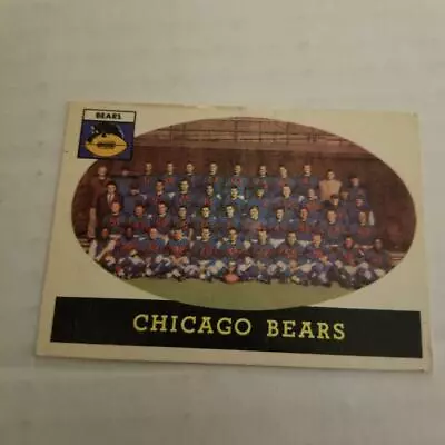 CHICAGO BEARS 1958 Topps #29 Football  FREE SHIPPING G-58TFB-29 • $2.80