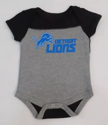 NFL Detroit Lions Baby Vintage Gray Creeper 0-3 Months • $14.95