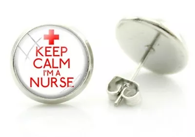 £3.75 • Buy Nurse Earrings Nurse Fancy Dress Costume Keep Calm I'm A Nurse Fun 979