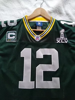 Aaron Rodgers Packers Jersey Reebok Super Bowl Size 48 • $36