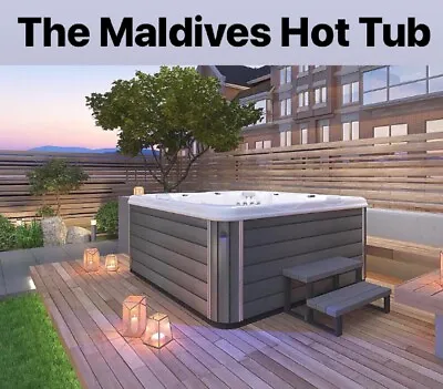 SALE Hot Tub Maldives 6 Person Seater USA Balboa *White* Quality Spa Bluetooth • £3599