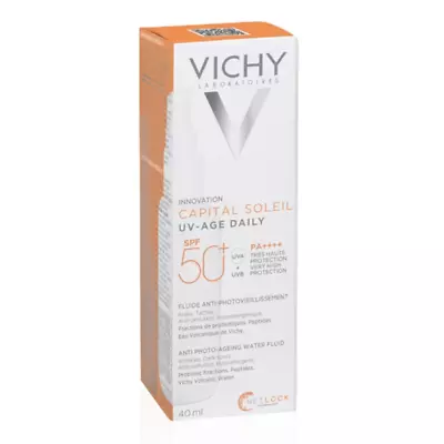 VICHY Capital Soleil UV-Age Tinted Fluid SPF 50+ 40 Ml Very High Sun Protection • $27.12