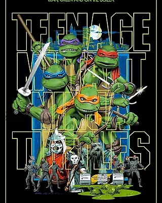 Mondo Paul Mann TMNT 24X36 Movie Art Print Poster Limited Edition GOLD VERSION • $99.99