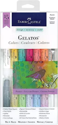 Faber-Castell Gelatos Pastels Color Set 12 Pastel Colors - Multi-Purpose Art Me • $31.85