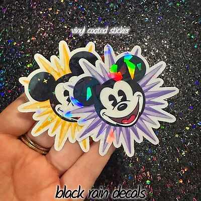 Mickey Mouse Ferris Wheel Face Sticker Disney Vinyl Coated Sticker • $2.10