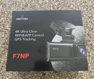 Redtiger F7NP 4K Ultra Clear Dash Cam With GPS Tracking New In Box And Sealed. • $70