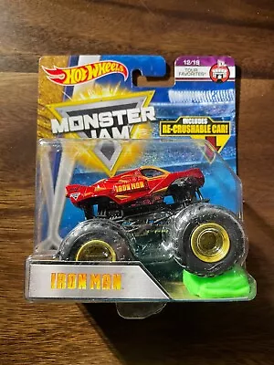 Hot Wheels Monster Jam 2018 Iron Man Die-Cast Vehicle Tour Favorites 12/19 • $14.99