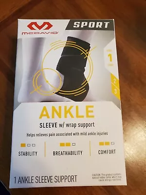 McDavid Sport Ankle Sleeve W Wrap Support Sz L/XL Brand New • $12.99
