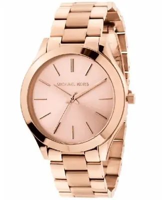 MICHAEL KORS Slim Runway MK3197 Rose Gold Women's Watch NEW MK Watch • $104.13