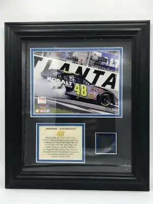 Mounted Memories Framed Jimmie Johnson #48 2007 Loew's # 8 With Piece Of Tire • $89.95