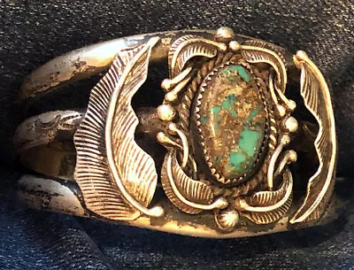 Best Isleta Navajo Andy Lee Kirk Bracelet Natural RedMountain Turquoise Stunning • $949