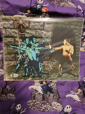 DANIEL PESINA AUTOGRAPHED 8x10 PHOTO MORTAL KOMBAT! BECKETT! Johnny Cage • $25