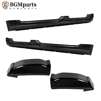 Rocker Panels Cab Corners For 99-07 Silverado Sierra 1500 2500 3500 Crew Cab 4Dr • $206.99