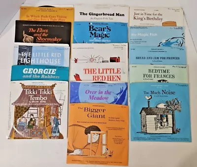 Nice Lot Of 15 Vintage Scholastic Records - 33 1/3 RPM - Kid's Classics! - L@@K! • $35