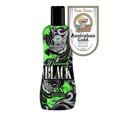 Australian Gold Deviously Black 45x Dark Bronzing Lotion Sunbed Tan Cream 250ml • £39.99