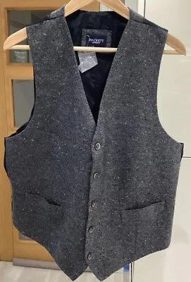 Hackett Men’s Wool Tweed Waistcoat New Size Large  • £22