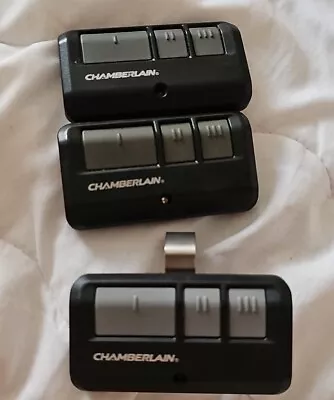 Chamberlain 953EV/EVC 3 Button Garage Door Remote - Black Lot Of 3 • $19.99