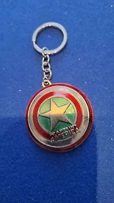 Marvel Captain America Shield Metal Keyring • £3